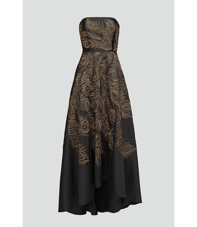 Theia Robe brodée de plumes Erica