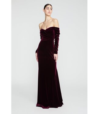 Theia Anita Long Sleeve Gown