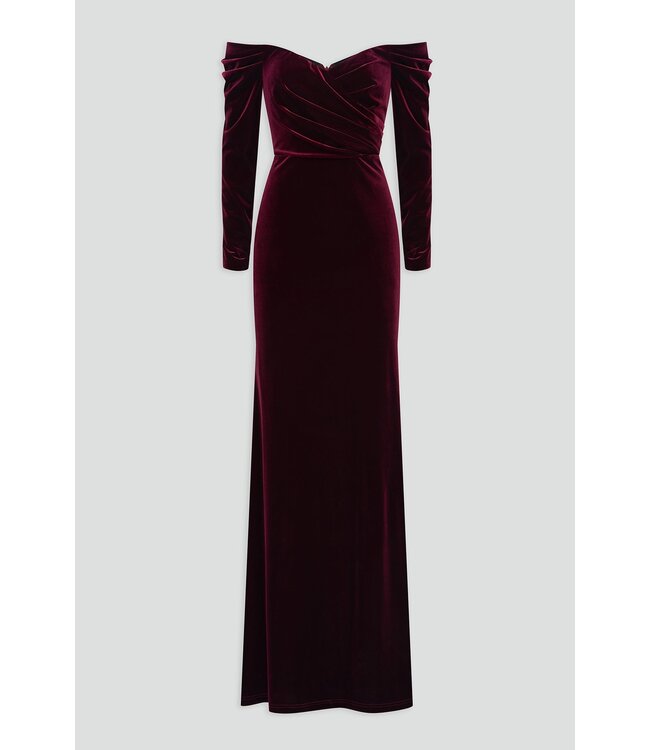 Theia Anita Long Sleeve Gown