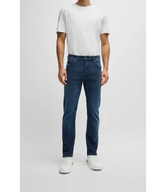BOSS Jean slim en denim stretch tricoté bleu