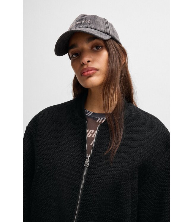 BOSS Veste en bouclette à la coupe décontractée