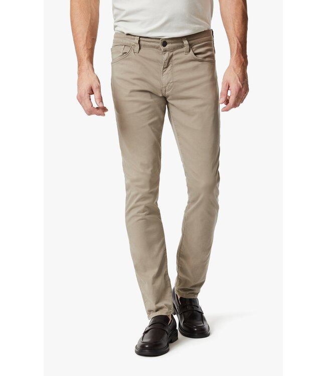 34 HERITAGE Cool Tapered Leg Pants In Mushroom Twill