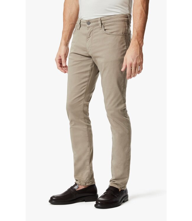 34 HERITAGE Pantalon cool à jambe fuselée en sergé champignon