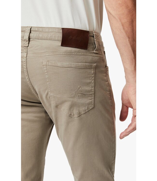 34 HERITAGE Cool Tapered Leg Pants In Mushroom Twill