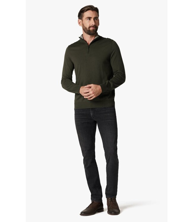 34 HERITAGE Cool Tapered Leg Jeans In Dark Smoke Refined