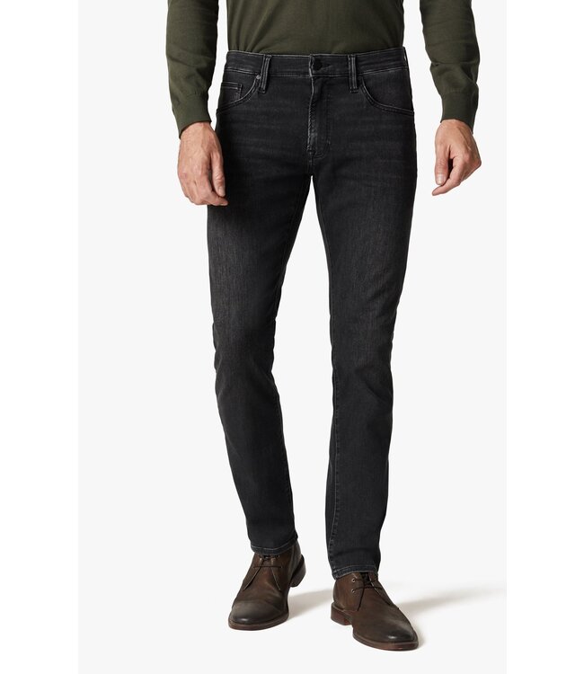 34 HERITAGE Jean cool à jambe fuselée, fumé foncé raffiné