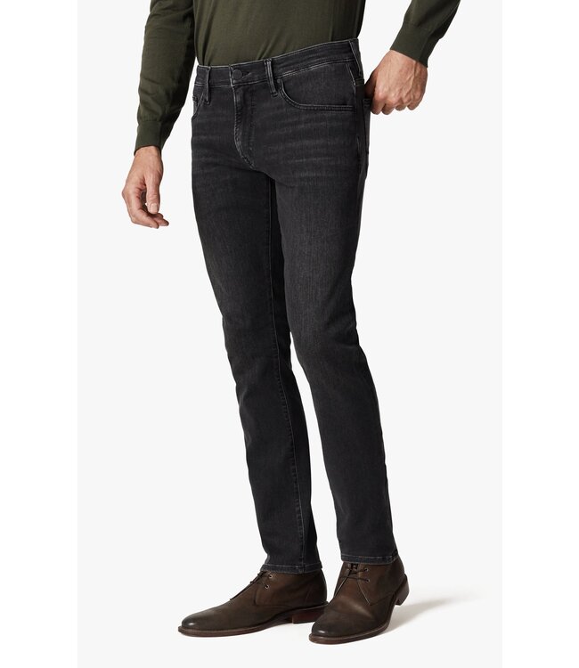 34 HERITAGE Jean cool à jambe fuselée, fumé foncé raffiné