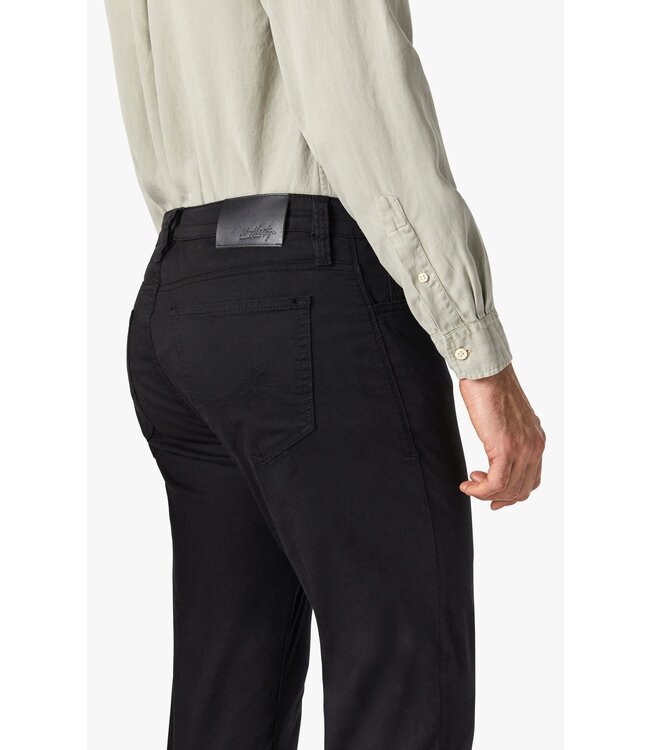 34 HERITAGE Pantalon droit Courage en sergé noir