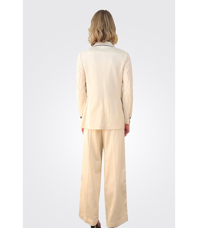 CIRCOLO 1901 Pantalon à jambes larges avec passepoils