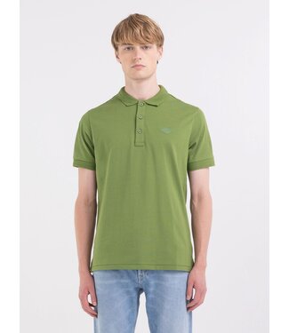 Solid-coloured jersey polo shirt