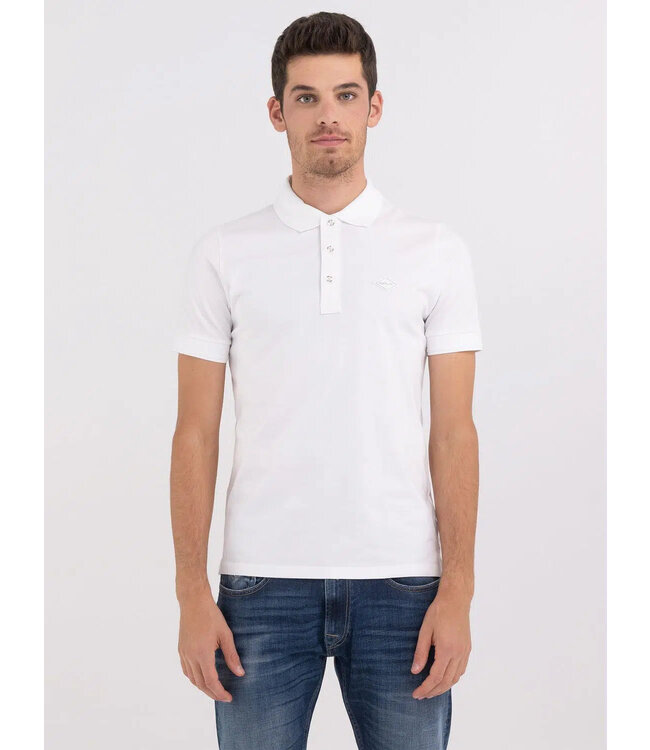 Solid-coloured jersey polo shirt