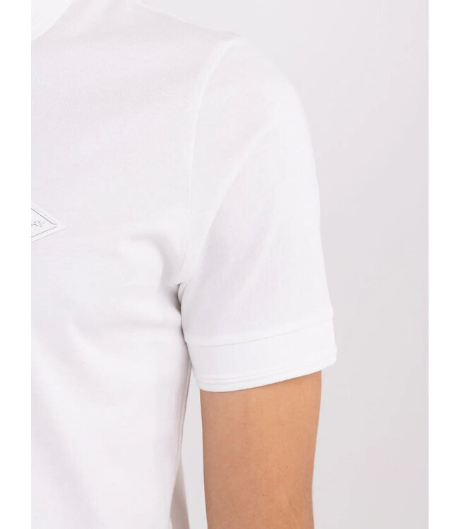 Solid-coloured jersey polo shirt