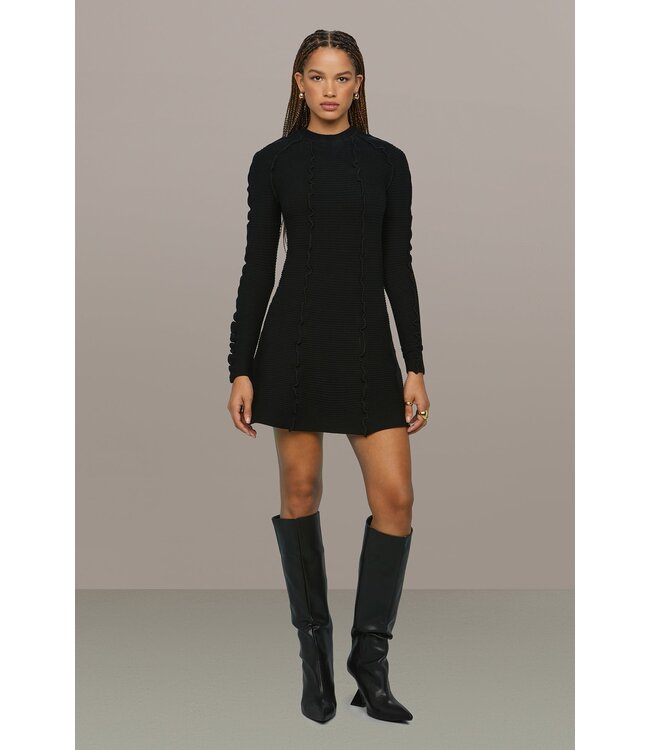 AMUR Walker Lettuce Edge Dress