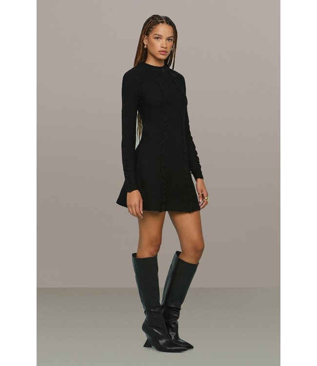 AMUR Walker Lettuce Edge Dress