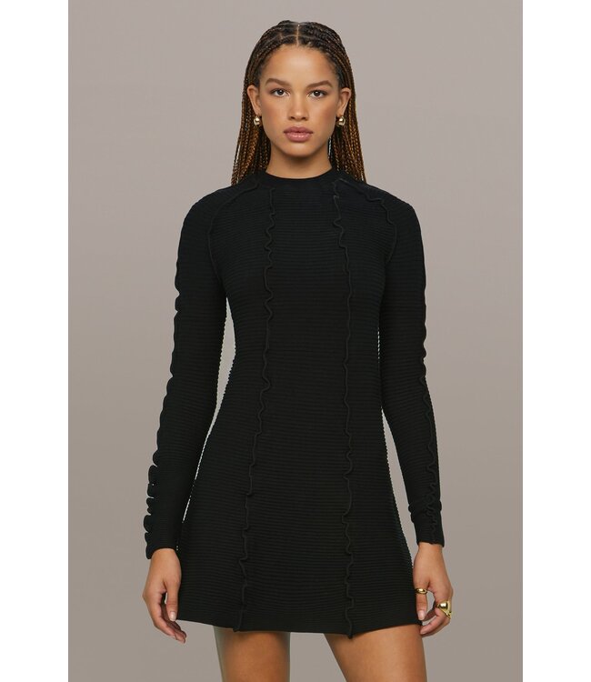 AMUR Walker Lettuce Edge Dress