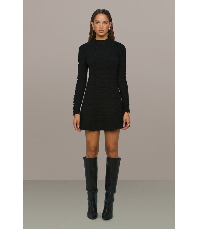 AMUR Walker Lettuce Edge Dress