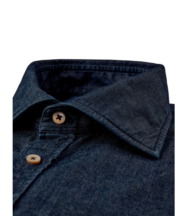 STENSTROMS Dark blue Denim Stretch Shirt