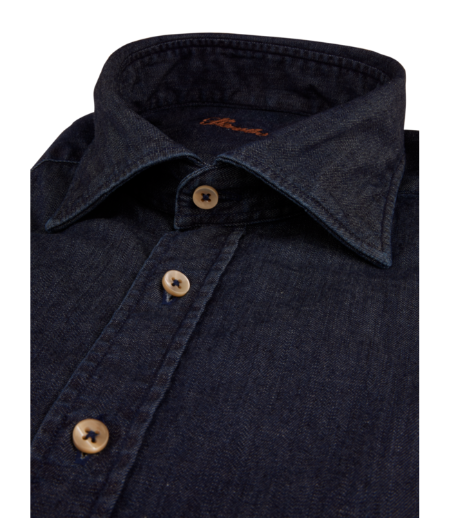 STENSTROMS Dark blue Denim Stretch Shirt