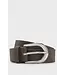 BOSS Ceinture en cuir italien, avec accessoires en argent poli