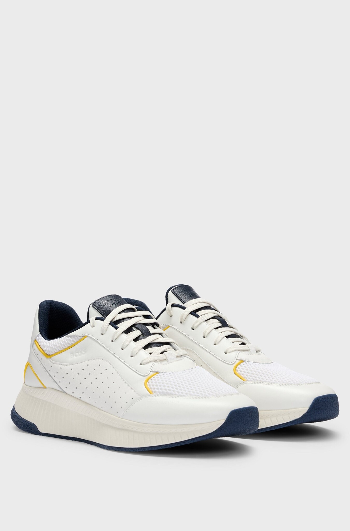 Porsche x BOSS perforated-leather trainers
