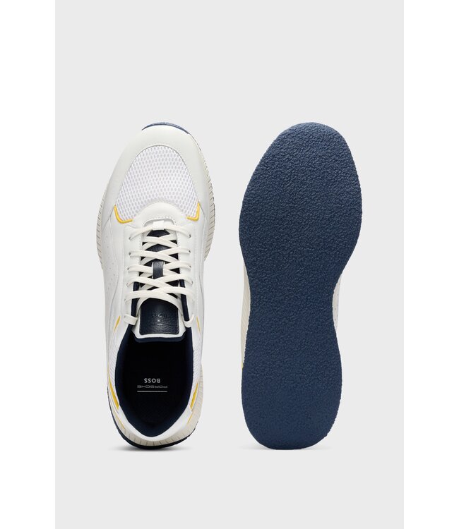 BOSS Porsche x BOSS perforated-leather trainers