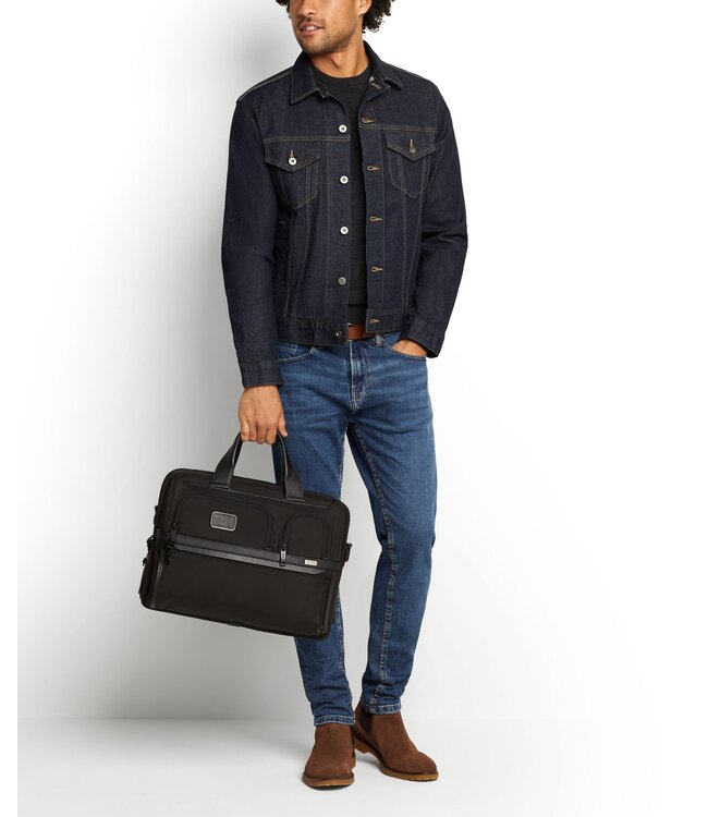 TUMI Alpha Expandable Organizer Laptop Brief
