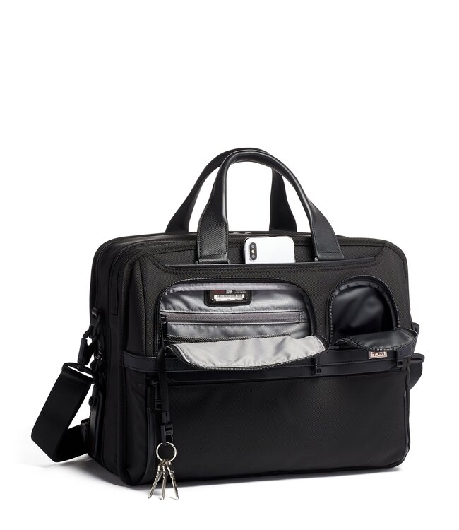 TUMI Alpha Expandable Organizer Laptop Brief