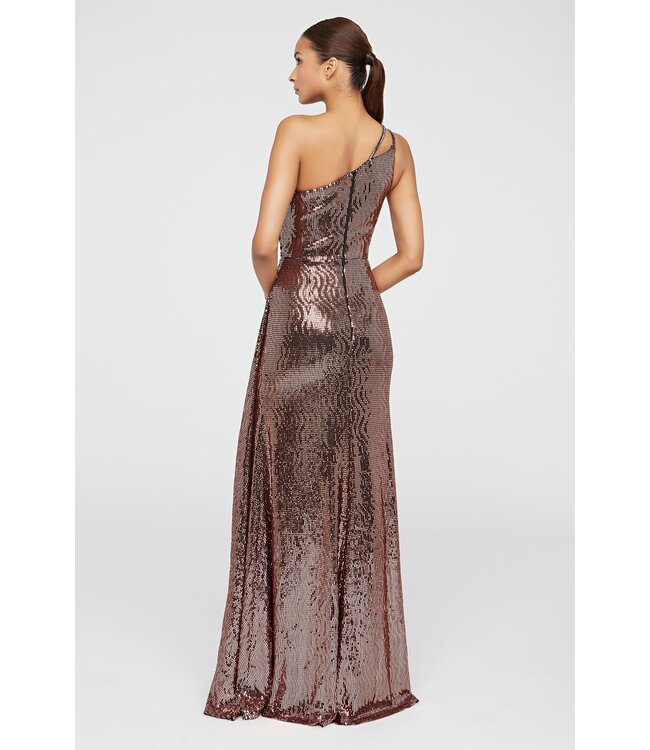 Theia Roxanne One Shoulder Gown