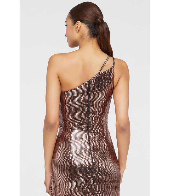 Theia Roxanne One Shoulder Gown