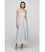 Theia Sleeveless Tulle Midi Dress