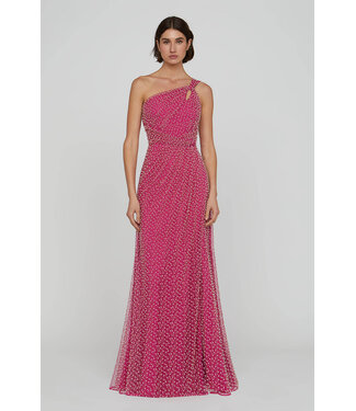 Theia Amber Twist A Line Gown
