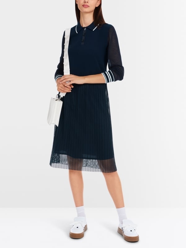 Mixed fabric dress – Knitted in Germany