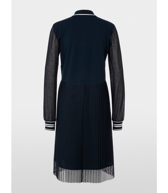 MARC CAIN Mixed fabric dress – Knitted in Germany