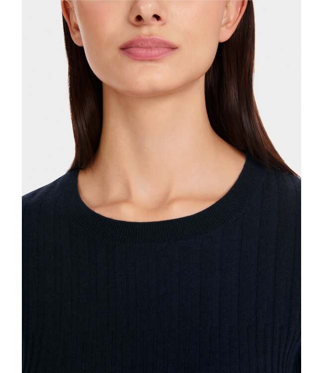 MARC CAIN Fitted sweater – "Rethink Together"