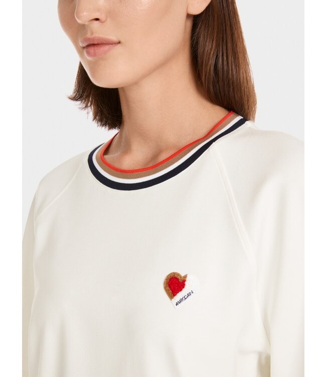 MARC CAIN Cropped short-sleeve T-shirt