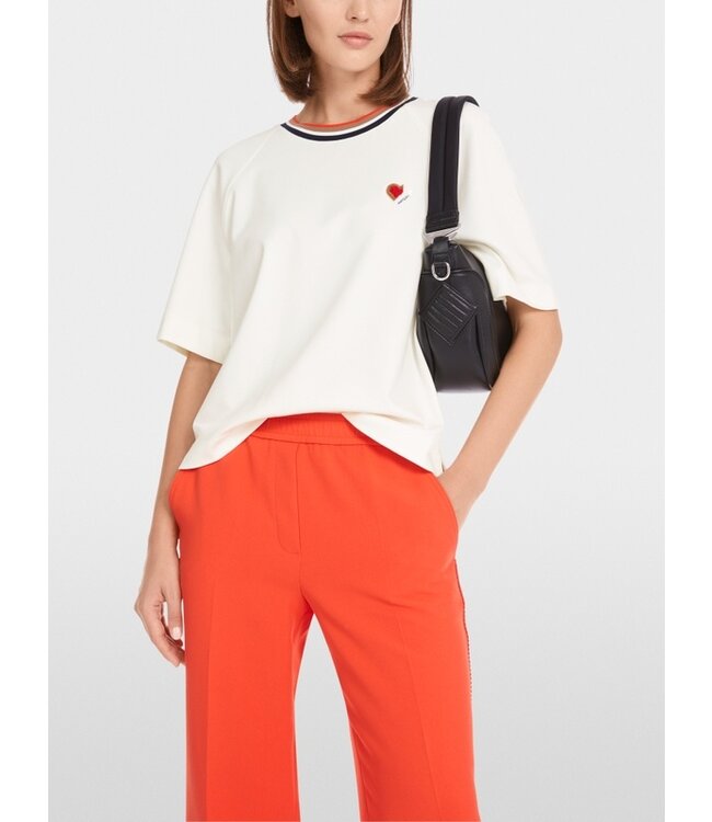 MARC CAIN Cropped short-sleeve T-shirt