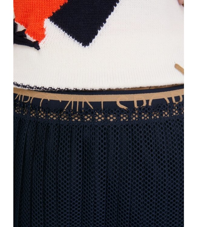 MARC CAIN Jupe courte en filet plissé