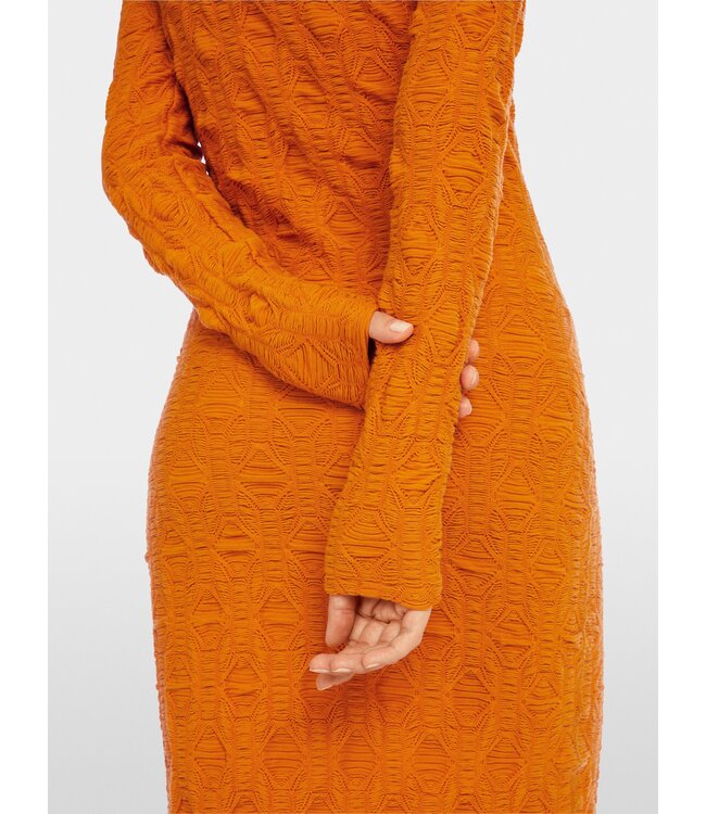 MARC CAIN Jersey dress in 3D structure