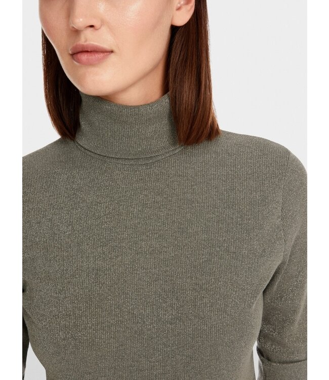 MARC CAIN Shimmering lurex basic turtleneck
