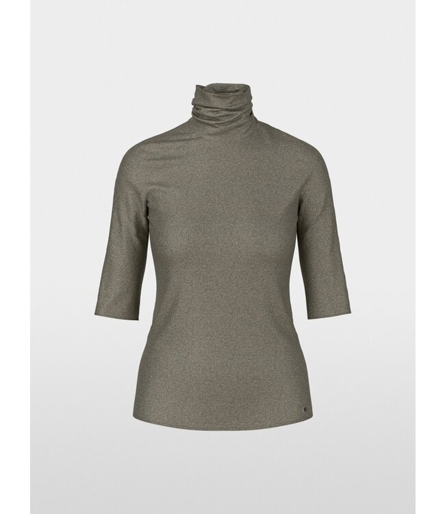 MARC CAIN Shimmering lurex basic turtleneck
