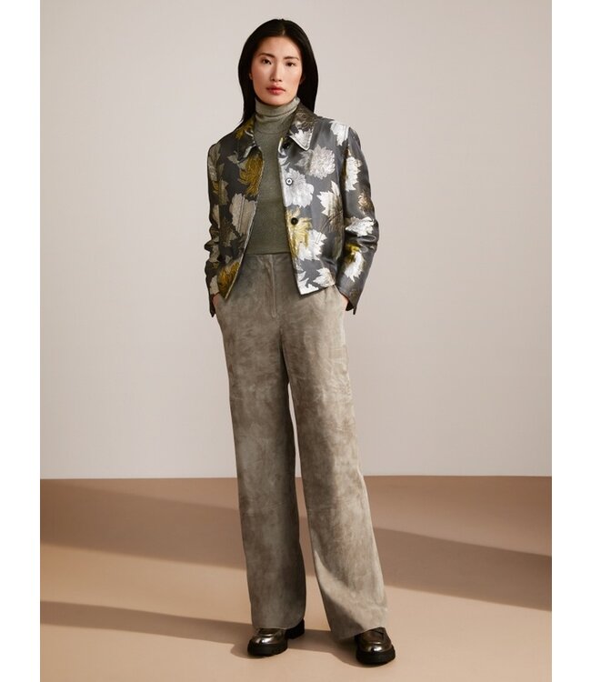 MARC CAIN Shimmering lurex basic turtleneck