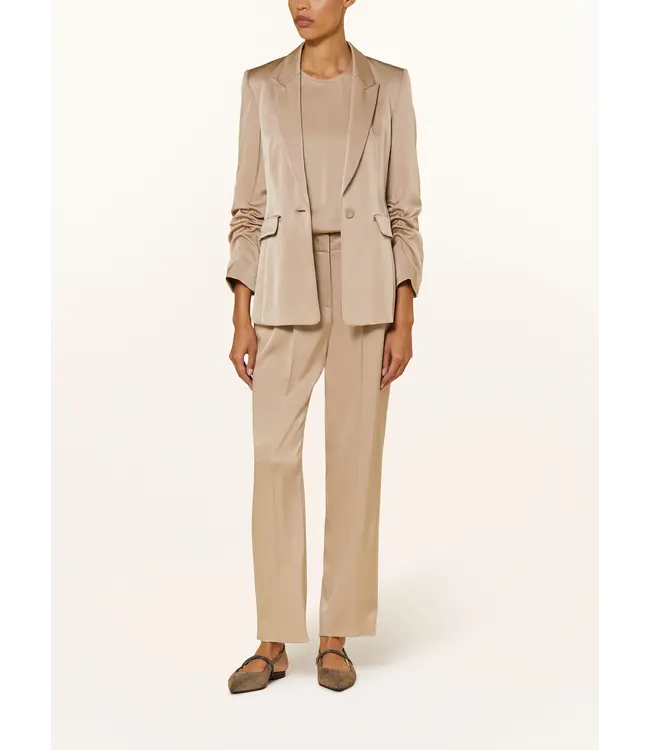 LUISA CERANO Satin one-button blazer