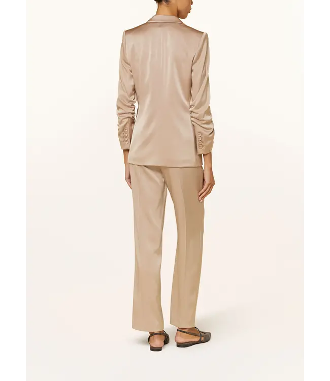 LUISA CERANO Satin one-button blazer