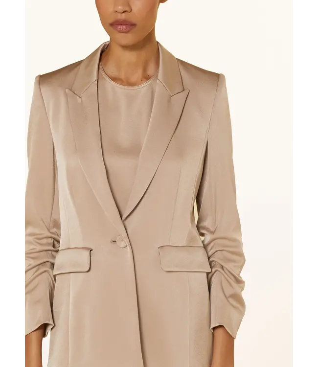 LUISA CERANO Satin one-button blazer