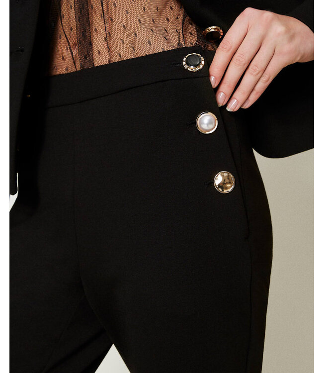 TWINSET Pantalon avec boutons bijoux