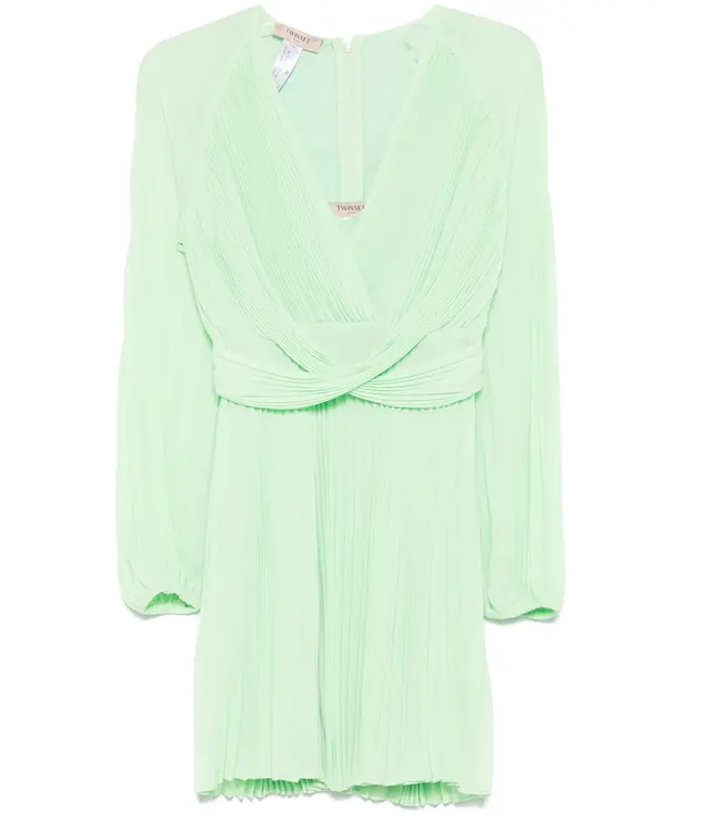 TWINSET Robe longue plissée en georgette