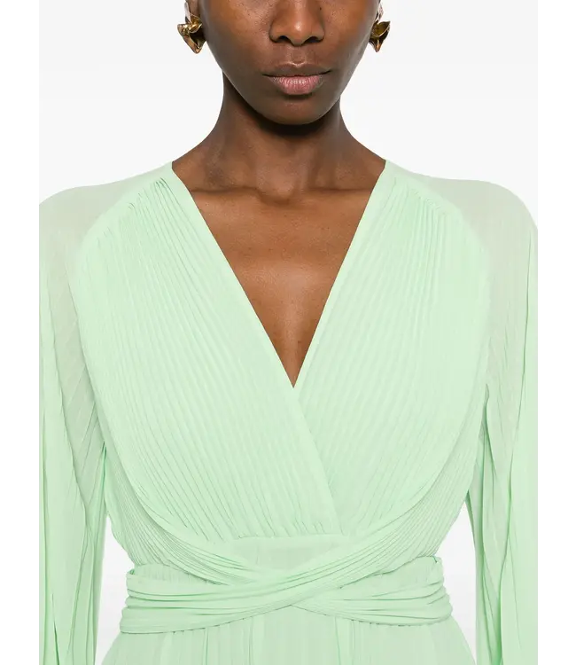 TWINSET Robe longue plissée en georgette