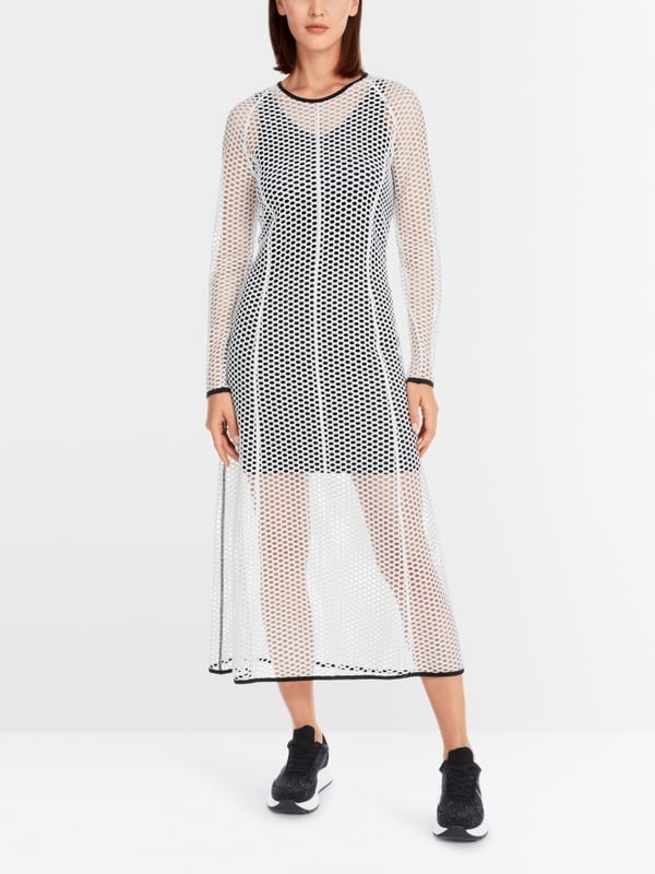 Long dress in mesh