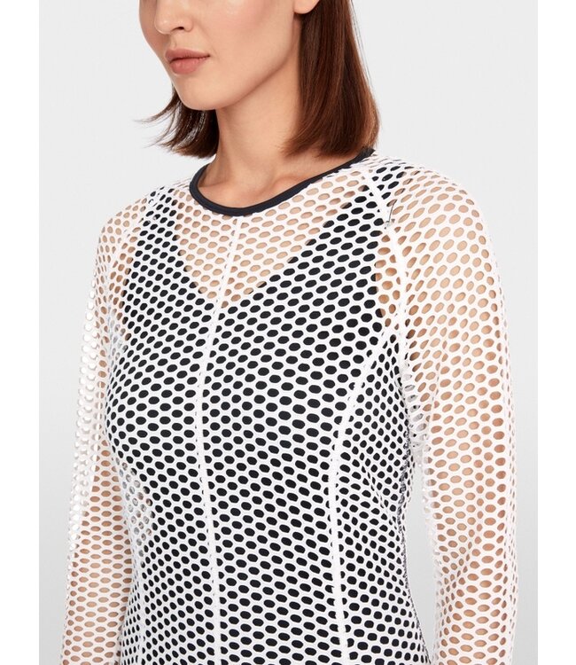 MARC CAIN Long dress in mesh