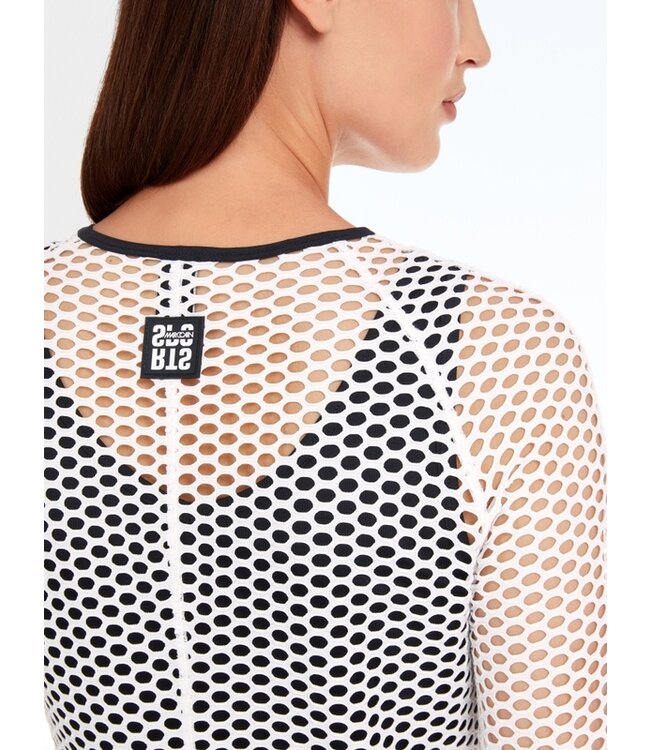 MARC CAIN Long dress in mesh